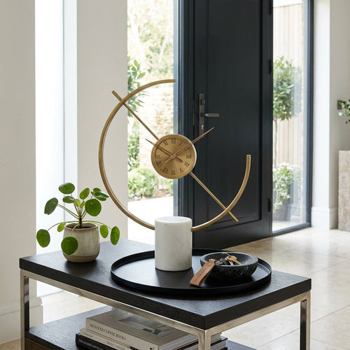 Abstract Open Ring Desk Clock