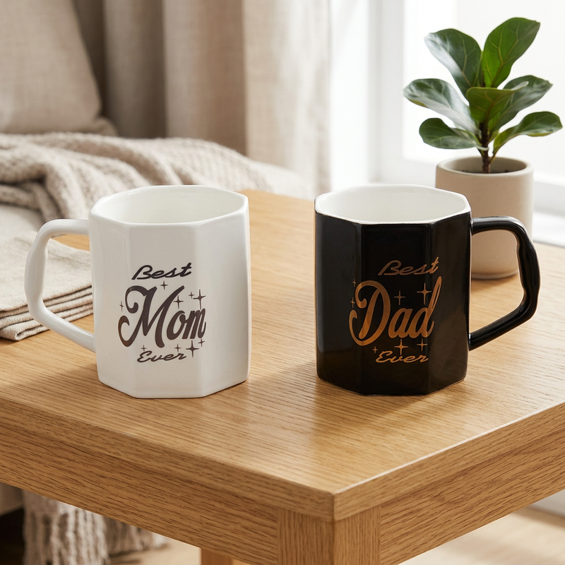 Premium Parents Ceramic Coffee Mug Set of 2