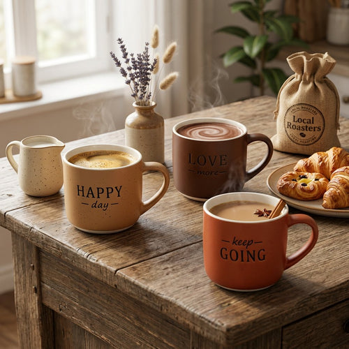 Earth Tones Matte Ceramic Coffee Mug