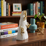 Triumph Mountain Climbers Gold & Stone Sculpture