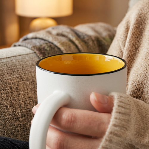 Modern Pop-Color Ceramic Coffee Mugs