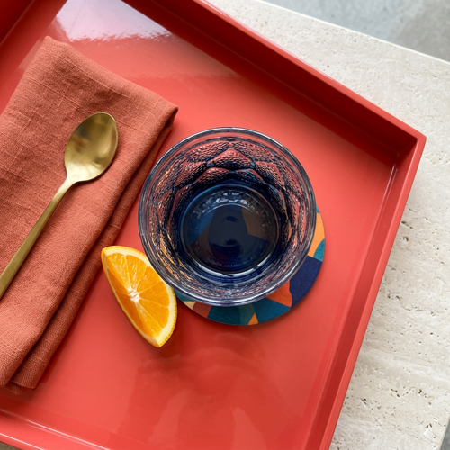 Midnight Blue Ice-Textured Rocks Glass Set of 6