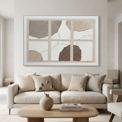 Minimalist 3D Textured Canvas Wall Art