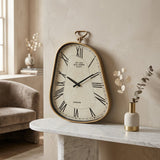 Elegant Gold Asymmetric Melting Wall Clock