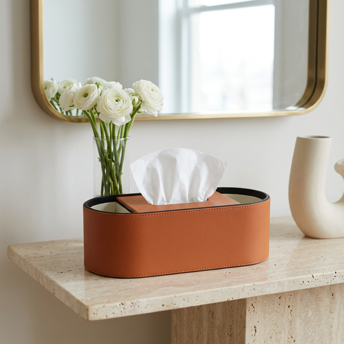 Modern Tissue Holder & Organizer Caddy