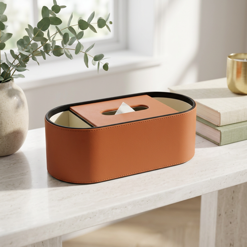 Modern Tissue Holder & Organizer Caddy