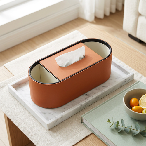 Modern Tissue Holder & Organizer Caddy