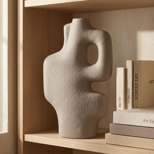 Sculptural Modernist Abstract Loop Vase