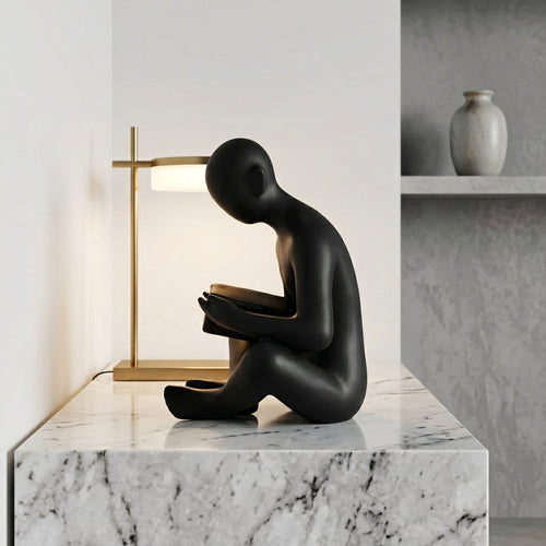 Avid Reader Abstract Sitting Sculpture