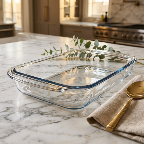 Premium Glass Rectangular Baking Dish Set of 2