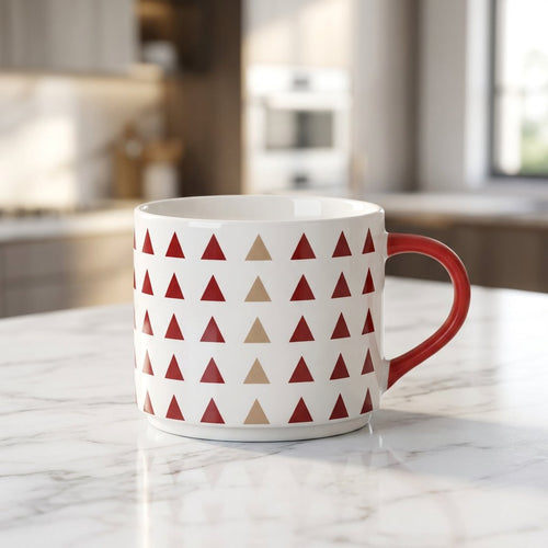 Modern Geometric Mosaic Ceramic Mugs