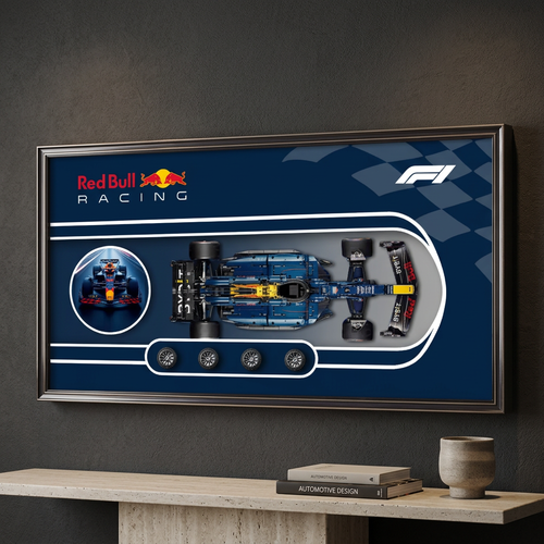 3D Red Bull Racing F1 Wall Display Frame