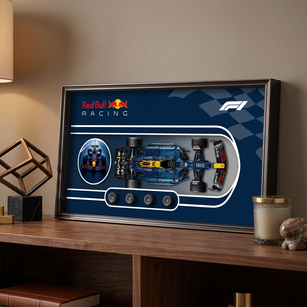 3D Red Bull Racing F1 Wall Display Frame