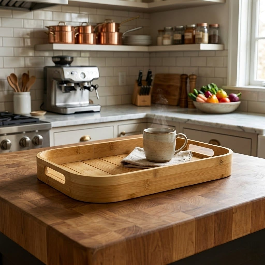 Modern Wooden Decorative Serving Tray