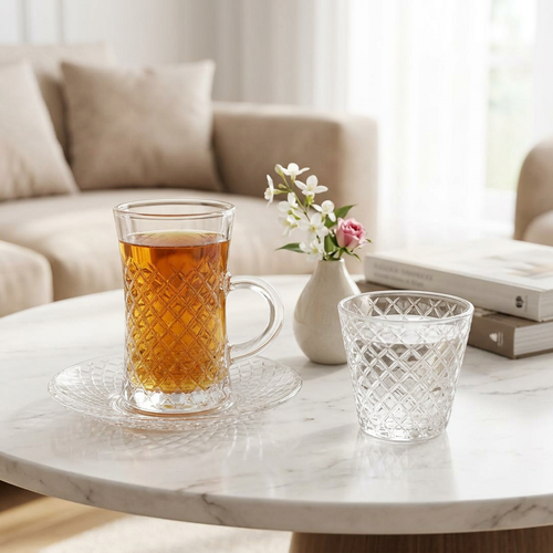 Royal Design Premium Glass Kava & Tea Set 18 Piece