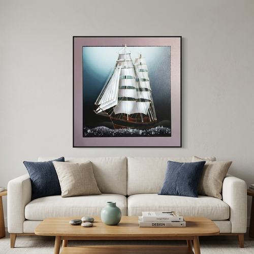 Majestic Galleon 3D Framed Wall Art