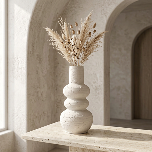 Minimalist Stacked Tiered Ceramic Vase