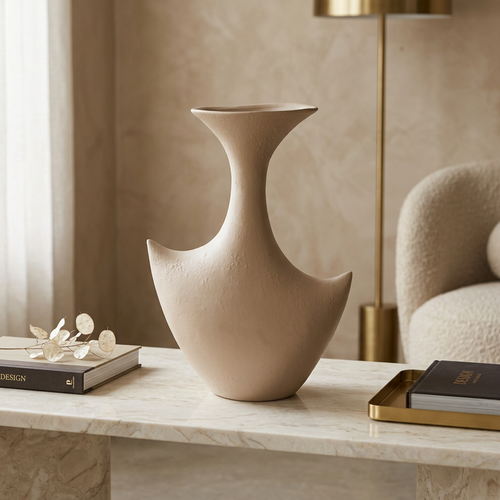 Modern Swan Neck Ceramic Vase