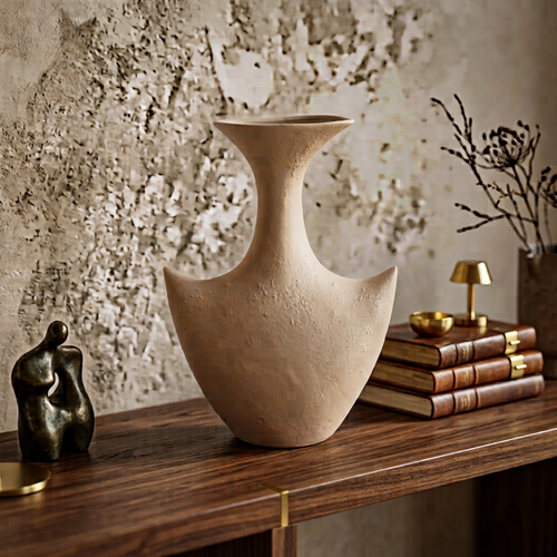 Modern Swan Neck Ceramic Vase
