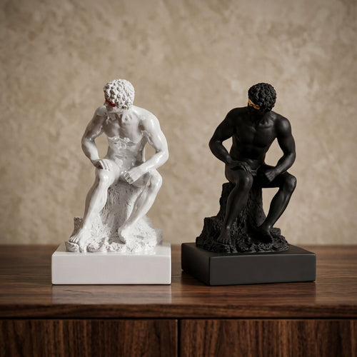 Renaissance Seated Male Figure Sculpture