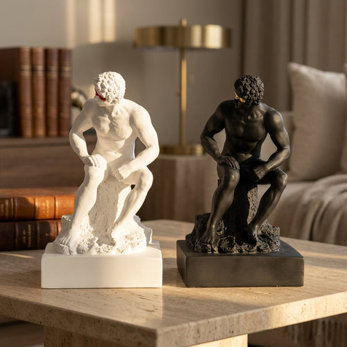 Renaissance Seated Male Figure Sculpture