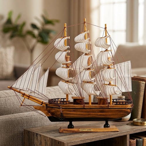 Wooden Nautical Clipper Ship Cutty Sark Model