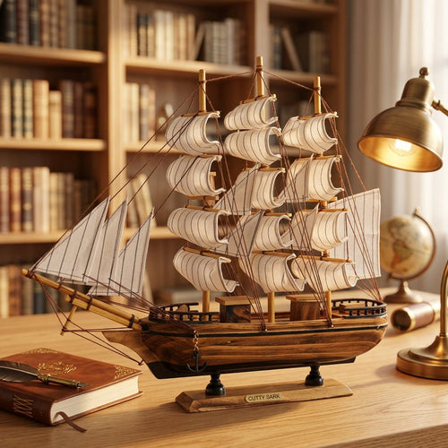 Wooden Nautical Clipper Ship Cutty Sark Model
