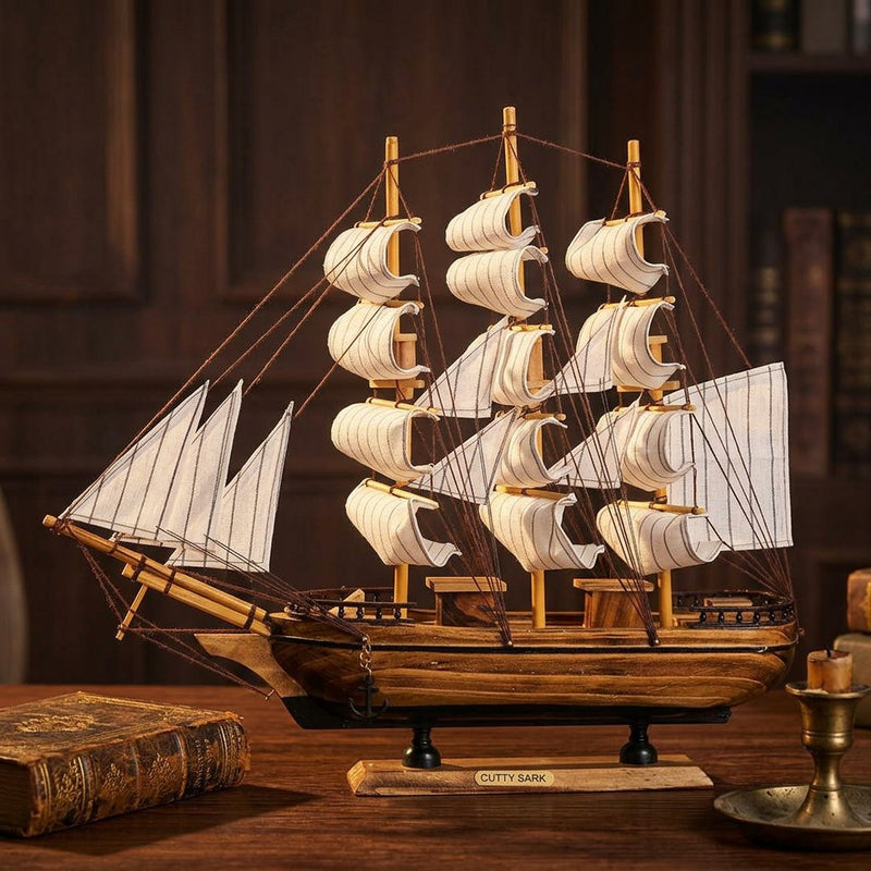 Wooden Nautical Clipper Ship Cutty Sark Model