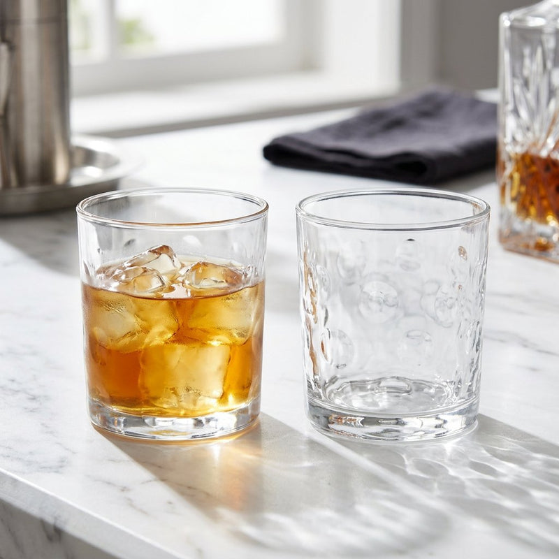 Old Fashioned Glass for Spirits, Cocktails & Water Set of 6