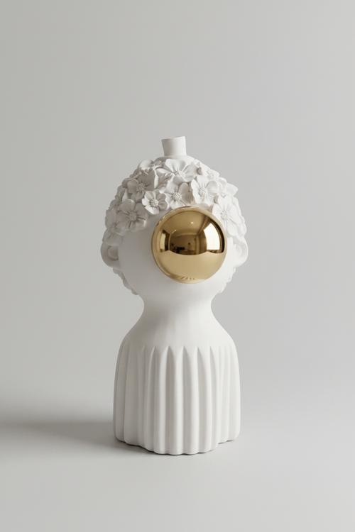 Modern Bubblegum Girl Bust Statue