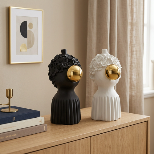 Modern Bubblegum Girl Bust Statue