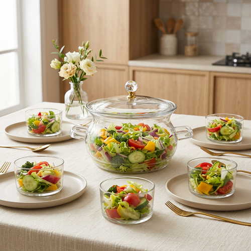 Large Master Casserole Dish & 6 Side Bowls 7 Piece