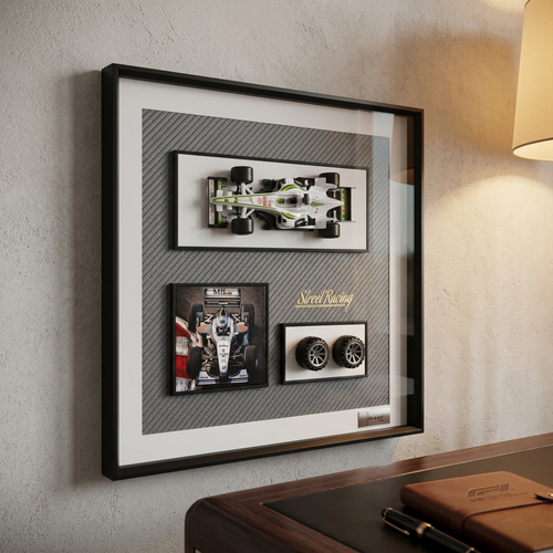 Premium Formula Racing 3D Shadow Box Wall Art
