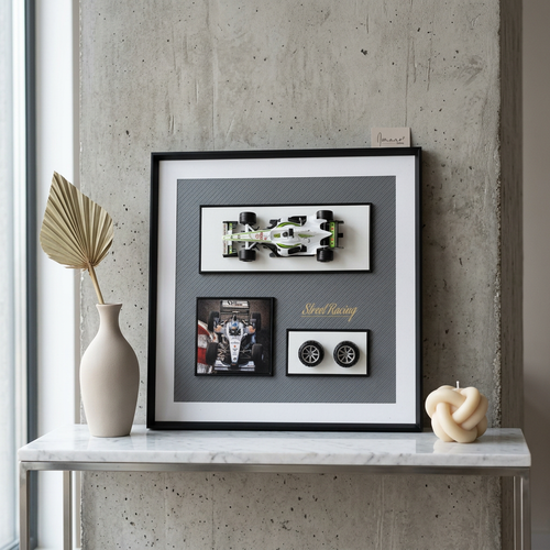 Premium Formula Racing 3D Shadow Box Wall Art