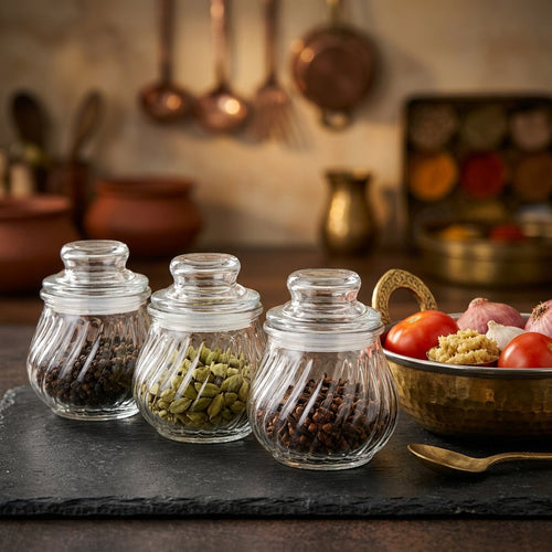 Compact Food Canister Set of 3