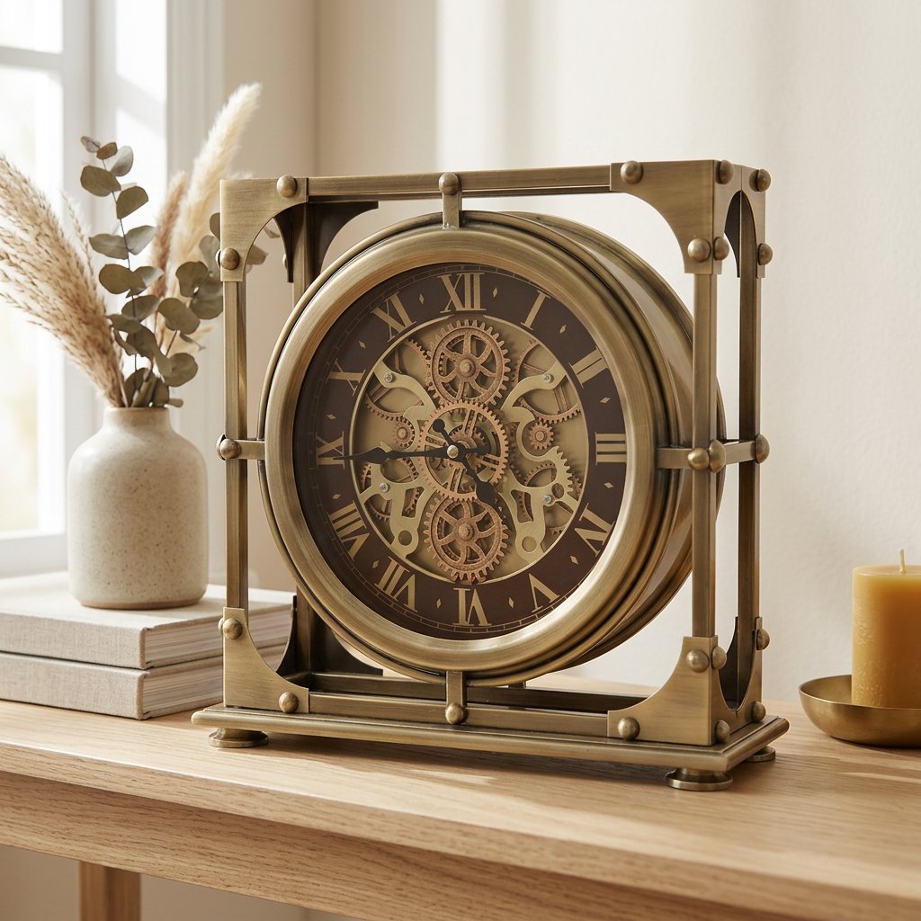 Ironclad Industrial Table Clock