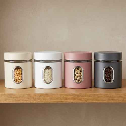 Elegant Kitchen Counter Canisters Set of 3