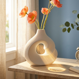 Sculptural Abstract Swirl Vase