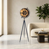 Elegant Industrial Steampunk Tripod Clock