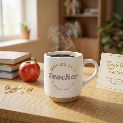 Dual-Tone Teacher Appreciation Ceramic Coffee Mug