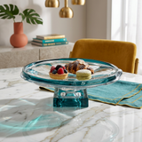 Oceanique Pedestal Glass Centerpiece Bowl