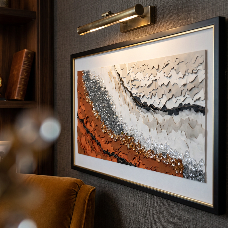 Elegant Canyon Strata 3D Wall Art