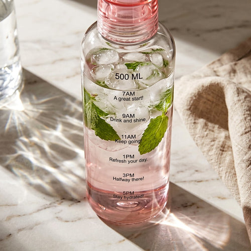 Elegant Hydro Track Glass Water Bottle