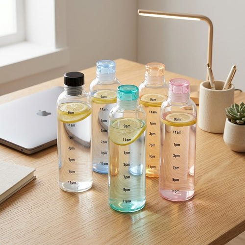 Elegant Hydro Track Glass Water Bottle
