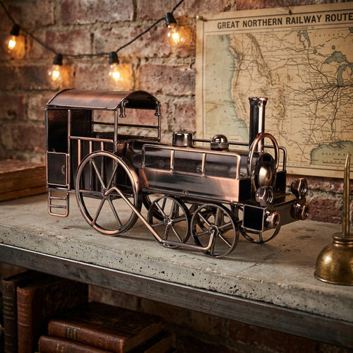 Vintage Metal Steam Locomotive Model