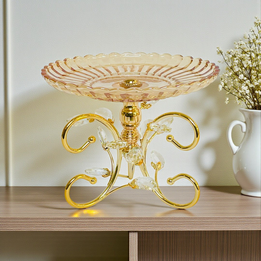 Golden Harmony Elegant Tray