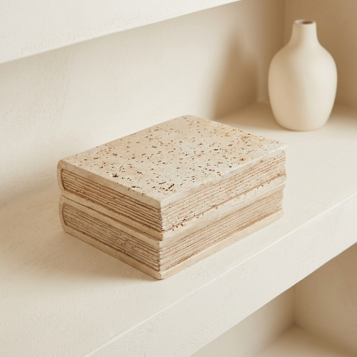 Elegant Stacked Book Keepsake Box Set