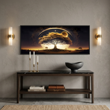 Celestial Tree of Life Panoramic Canvas Art