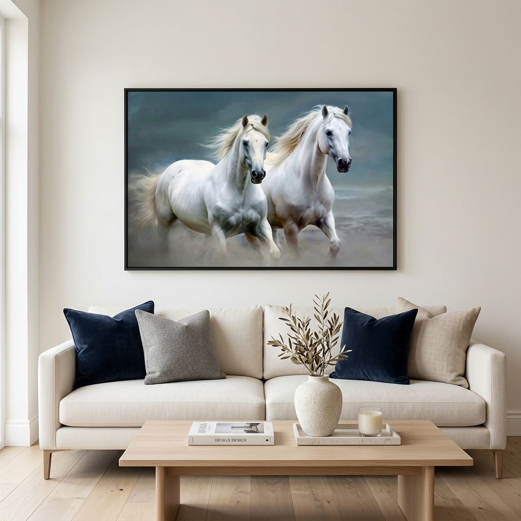 Modern Equestrian Wild Animal Canvas Art