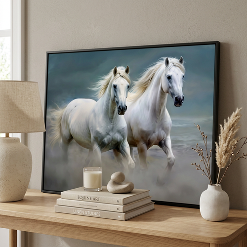 Modern Equestrian Wild Animal Canvas Art